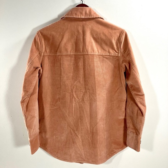 Everlane Corduroy Oversized Shirt Jacket Womens XXS Blush Pink Button Front Soft - Picture 3 of 10